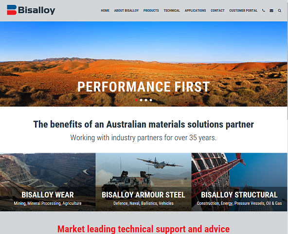 Marketing Group IMA, Launch Bisalloy ODP Website